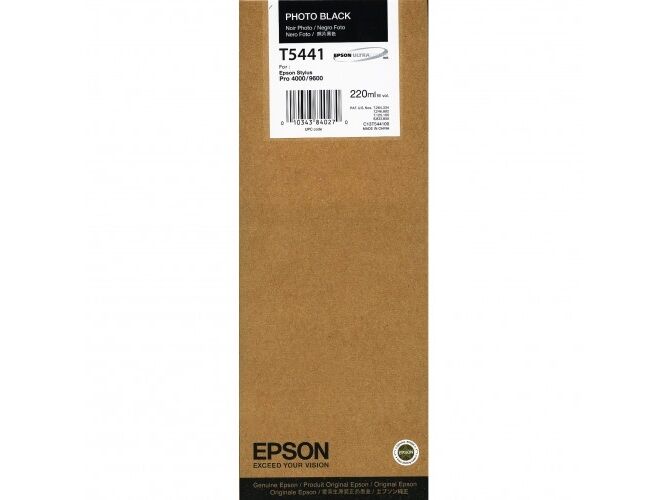 Epson Cartucho de tinta original EPSON, T5441 220 ml , Negro foto, C13T544100