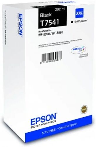Epson Cartucho de tinta original EPSON, T7541 202 ml , Negro, XXL, C13T754140 Epson Cartucho de tinta original EPSON, T7541 202 ml , Negro, XXL, C13T754140