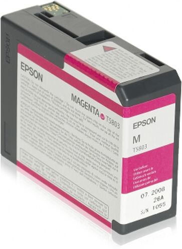 Epson Cartucho de tinta original EPSON, T5803 80 ml , Magenta, C13T580300 Epson Cartucho de tinta original EPSON, T5803 80 ml , Magenta, C13T580300