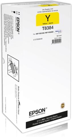 Epson Cartucho de tinta Original EPSON Amarillo XL T8384 C13T838440 WorkForce Pro WF-R5xxx series Epson Cartucho de tinta Original EPSON Amarillo XL T8384 C13T838440 WorkForce Pro WF-R5xxx series
