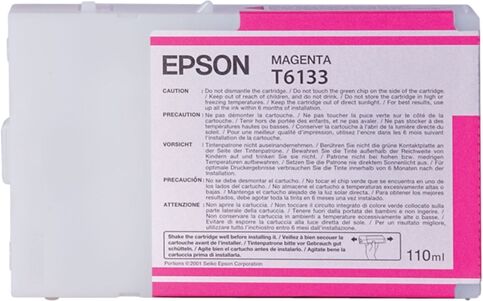 Epson Cartucho de tinta original EPSON, T6133 110 ml , Magenta, C13T613300 Epson Cartucho de tinta original EPSON, T6133 110 ml , Magenta, C13T613300