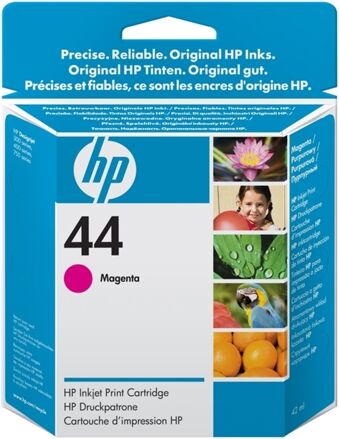 HP Cartucho de Tinta Original HP 44 Magenta 51644ME para DesignJet 350c, 430, 450c, 455ca, 488ca, 750c, 750c plus, 755cm HP Cartucho de Tinta Original HP 44 Magenta 51644ME para DesignJet 350c, 430, 450c, 455ca, 488ca, 750c, 750c plus, 755cm