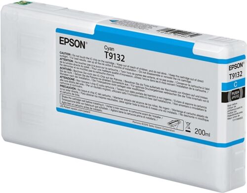 Epson Cartucho de tinta Original EPSON T9132 Cián (200ml) C13T913200 Epson Cartucho de tinta Original EPSON T9132 Cián (200ml) C13T913200