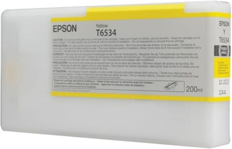 Epson Cartucho de tinta original EPSON, T6534 2 ml , Amarillo, Estándar, C13T653400 Epson Cartucho de tinta original EPSON, T6534 2 ml , Amarillo, Estándar, C13T653400