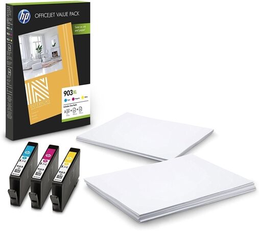 HP Pack Cartuchos de tinta HP 903XL Office de 75 hojas/A4/210 x 297 mm (1CC20AE) HP Pack Cartuchos de tinta HP 903XL Office de 75 hojas/A4/210 x 297 mm (1CC20AE)