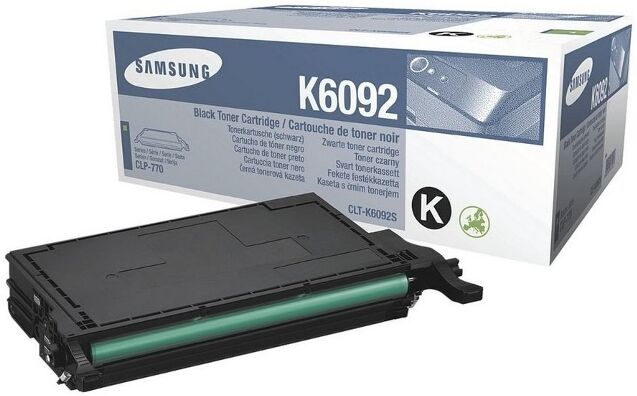 Samsung Tóner Original SAMSUNG CLT-K6092S Negro 7000 páginas compatible con CLP-770/CLP-775 Samsung Tóner Original SAMSUNG CLT-K6092S Negro 7000 páginas compatible con CLP-770/CLP-775