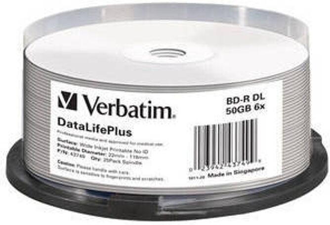 Verbatim Disco de Blu-Ray vírgen VERBATIM DataLifePlus Verbatim Disco de Blu-Ray vírgen VERBATIM DataLifePlus