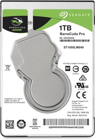 Seagate Disco HDD Interno SEAGATE Pro (1 TB - SATA - 7200 RPM)