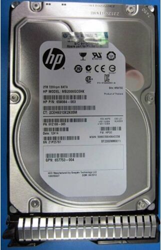 HP Disco HDD Interno HP ENTERPRISE 2TB hot-plug HDD (2 TB - SATA - 7200 RPM) HP Disco HDD Interno HP ENTERPRISE 2TB hot-plug HDD (2 TB - SATA - 7200 RPM)