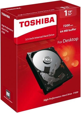 Toshiba Disco HDD Interno TOSHIBA P300 (1 TB - SATA - 7200 RPM) Toshiba Disco HDD Interno TOSHIBA P300 (1 TB - SATA - 7200 RPM)