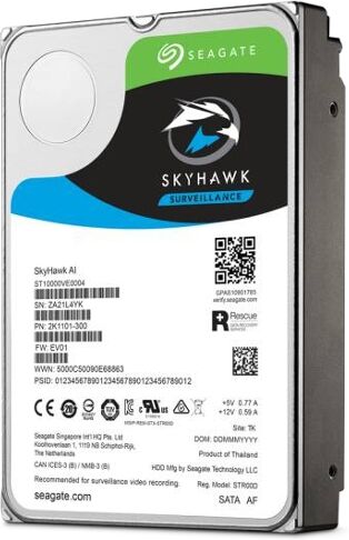 Seagate Disco HDD Interno SEAGATE Skyhawk AI (12 TB - SATA - 7200 RPM) Seagate Disco HDD Interno SEAGATE Skyhawk AI (12 TB - SATA - 7200 RPM)