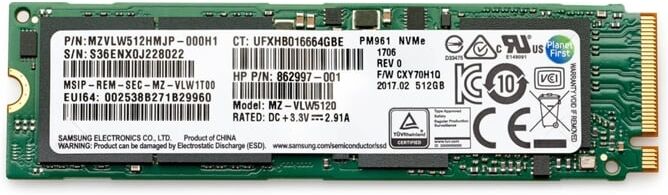 HP Disco SSD Interno HP 1FU88AA (512 GB - M.2 SATA) HP Disco SSD Interno HP 1FU88AA (512 GB - M.2 SATA)