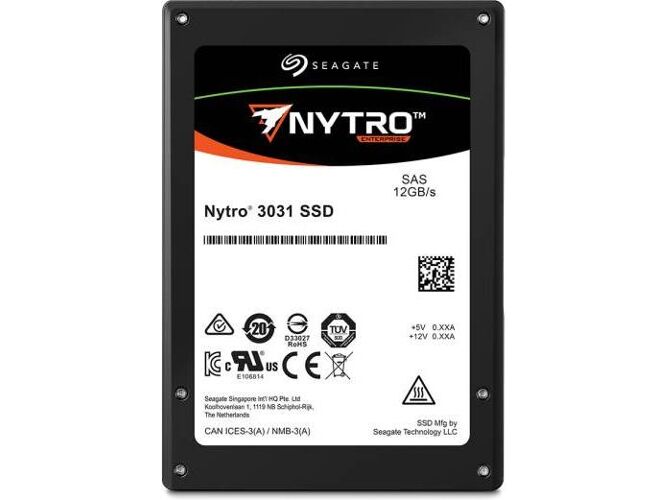Seagate Disco SSD Interno SEAGATE Nytro 3731 (200 GB - 1100 MB/s)