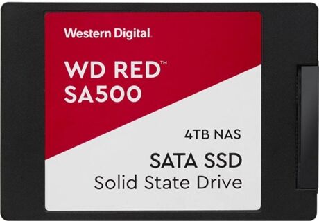 Western Digital Disco SSD Interno WESTERN DIGITAL Red SA500 (4 TB - SATA III - 530 MB/s)