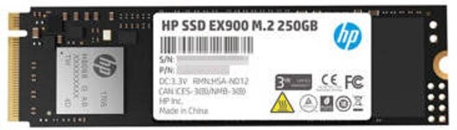 HP Disco SSD Interno HP M.2 250GB EX900 NVMe PCIe (250 GB - PCI-Express - 210 MB/s) HP Disco SSD Interno HP M.2 250GB EX900 NVMe PCIe (250 GB - PCI-Express - 210 MB/s)