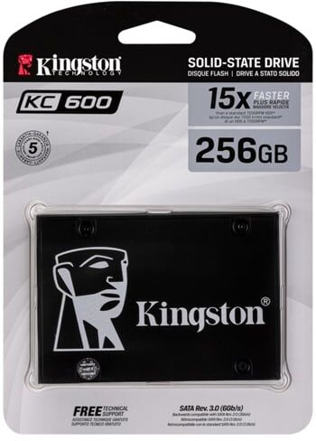 Kingston Disco SSD Interno KINGSTON KC600 SATA3 256GB (256 GB - SATA - 550 MB/s) Kingston Disco SSD Interno KINGSTON KC600 SATA3 256GB (256 GB - SATA - 550 MB/s)