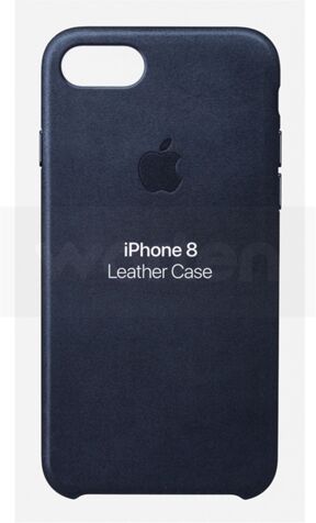 Apple Carcasa APPLE iPhone 7, 8 Leather midnight Azul