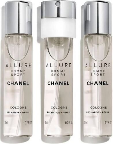 CHANEL Perfume CHANEL Allure Homme Sport Cologne Refillable Travel Spray 3 X Eau de parfum (20 ml) CHANEL Perfume CHANEL Allure Homme Sport Cologne Refillable Travel Spray 3 X Eau de parfum (20 ml)