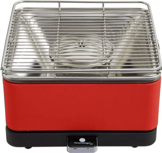 FEUERDESIGN Barbacoa a Carbón FEUERDESIGN Teide Rojo FEUERDESIGN Barbacoa a Carbón FEUERDESIGN Teide Rojo