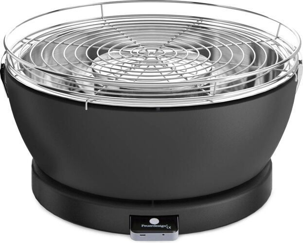 FEUERDESIGN Barbacoa a Carbón FEUERDESIGN Vesuvio Negro FEUERDESIGN Barbacoa a Carbón FEUERDESIGN Vesuvio Negro