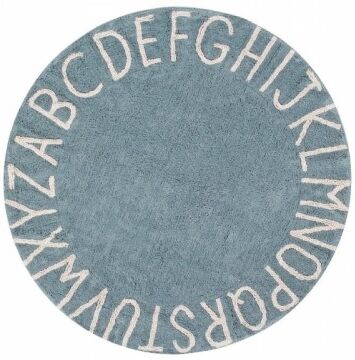 LORENA CANALS Alfombra LORENA CANALS Round ABC Vintage Blue LORENA CANALS Alfombra LORENA CANALS Round ABC Vintage Blue