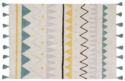 LORENA CANALS Alfombra LORENA CANALS Azteca Natural Vintage (Azul - 120x160 cm) LORENA CANALS Alfombra LORENA CANALS Azteca Natural Vintage (Azul - 120x160 cm)