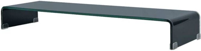 VIDAXL Soporte del Monitor VIDAXL (100x30x13cm - Vidrio - Negro) VIDAXL Soporte del Monitor VIDAXL (100x30x13cm - Vidrio - Negro)