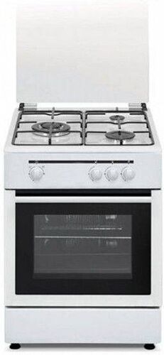 VITROKITCHEN Cocina VITROKITCHEN CB5530BN Naat (53 L - Gas Natural - Blanco)