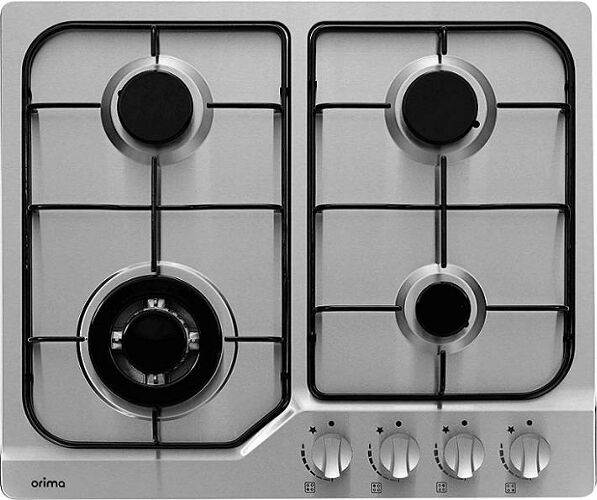 ORIMA Placa de Gas ORIMA ORQ-42-IT 4G (Gas Natural - 59 cm - Inox) ORIMA Placa de Gas ORIMA ORQ-42-IT 4G (Gas Natural - 59 cm - Inox)