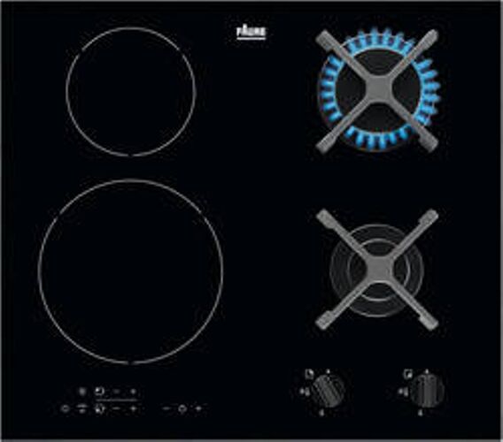 FAURE Placa de Gas e Inducción FAURE FGN68468BA (Eléctrica y Gas natural - 59 cm - Negro) FAURE Placa de Gas e Inducción FAURE FGN68468BA (Eléctrica y Gas natural - 59 cm - Negro)