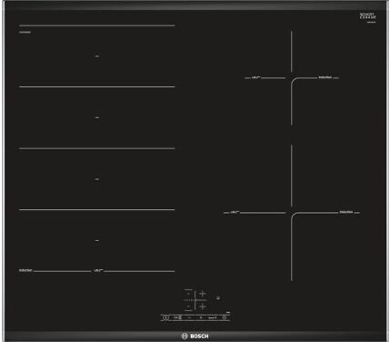 Bosch Placa Flex de Inducción BOSCH PXE675BB1E (Eléctrica - 60.6 cm - Negro) Bosch Placa Flex de Inducción BOSCH PXE675BB1E (Eléctrica - 60.6 cm - Negro)