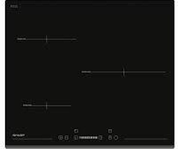 Sharp Placa de Inducción SHARP KH-6I31BS00 (Eléctrica - 59 cm - Negro) Sharp Placa de Inducción SHARP KH-6I31BS00 (Eléctrica - 59 cm - Negro)