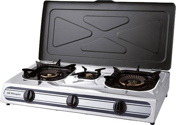 ORBEGOZO Placa de gas portátil ORBEGOZO FO 3510 (Nº de quemadores: 3) ORBEGOZO Placa de gas portátil ORBEGOZO FO 3510 (Nº de quemadores: 3)