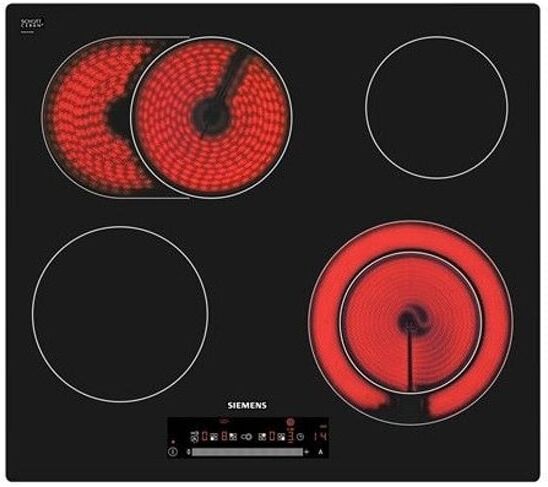 Siemens Placa de Vitrocerámica SIEMENS ET601FNP1E (Eléctrica - 57.2 cm - Negro) Siemens Placa de Vitrocerámica SIEMENS ET601FNP1E (Eléctrica - 57.2 cm - Negro)