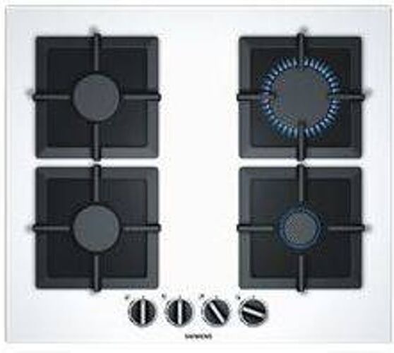 Siemens Placa de Gas SIEMENS EP6A2PB20 (Gas Butano-propano - 59 cm - Blanco) Siemens Placa de Gas SIEMENS EP6A2PB20 (Gas Butano-propano - 59 cm - Blanco)