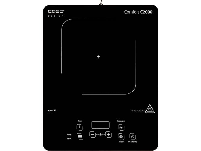 CASO Placa de Inducción Portátil CASO Comfort C2000 (Nº de quemadores: 1)