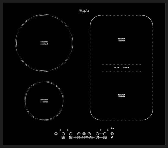 Whirlpool Placa de Inducción WHIRLPOOL ACM 808/BA (Eléctrica - 58 cm - Negro)