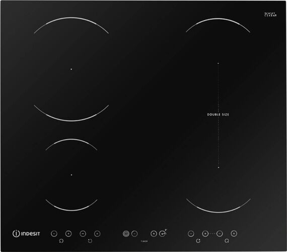 Indesit Placa de Inducción INDESIT VID 641 B C (Eléctrica - 58 cm - Negro) Indesit Placa de Inducción INDESIT VID 641 B C (Eléctrica - 58 cm - Negro)