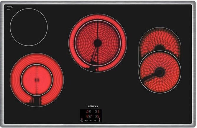 Siemens Placa de Vitrocerámica SIEMENS ET845HH17 (Eléctrica - 79.5 cm - Negro) Siemens Placa de Vitrocerámica SIEMENS ET845HH17 (Eléctrica - 79.5 cm - Negro)