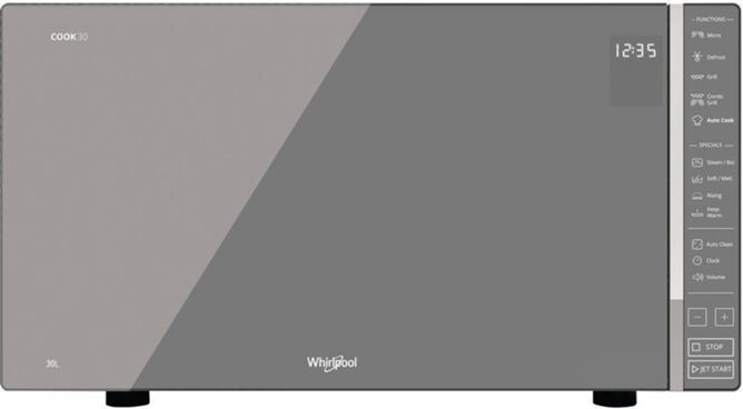 Whirlpool Microondas WHIRLPOOL MWP 304 M (30 L - Com Grill - Inox) Whirlpool Microondas WHIRLPOOL MWP 304 M (30 L - Com Grill - Inox)