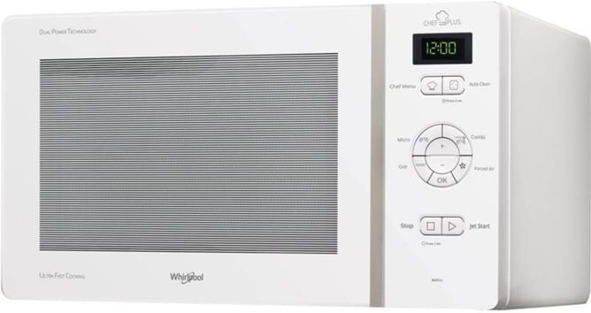 Whirlpool Microondas WHIRLPOOL MCP 347 WH (25 L - Con Grill - Blanco) Whirlpool Microondas WHIRLPOOL MCP 347 WH (25 L - Con Grill - Blanco)