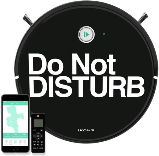 IKOHS Aspiradora Robot IKOHS Netbot 15 +Pegatinas IKOHS "Do Not Disturb" (Autonomía: 120 min) IKOHS Aspiradora Robot IKOHS Netbot 15 +Pegatinas IKOHS "Do Not Disturb" (Autonomía: 120 min)