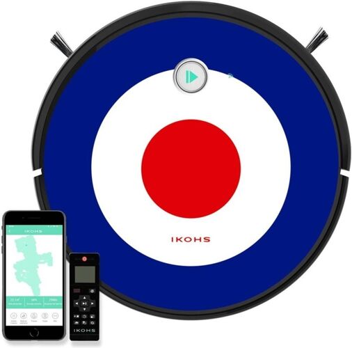 IKOHS Aspiradora Robot IKOHS Netbot 15 +Pegatinas IKOHS El Blanco (Autonomía: 120 min) IKOHS Aspiradora Robot IKOHS Netbot 15 +Pegatinas IKOHS El Blanco (Autonomía: 120 min)