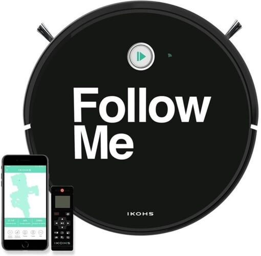 IKOHS Aspiradora Robot IKOHS Netbot 15 +Pegatinas IKOHS "Follow Me" (Autonomía: 120 min) IKOHS Aspiradora Robot IKOHS Netbot 15 +Pegatinas IKOHS "Follow Me" (Autonomía: 120 min)