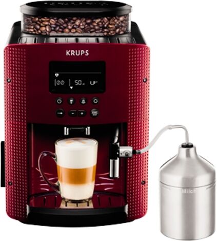 Krups Cafetera KRUPS EA8165 rojo (15 bar - 3 Niveles de molienda) Krups Cafetera KRUPS EA8165 rojo (15 bar - 3 Niveles de molienda)