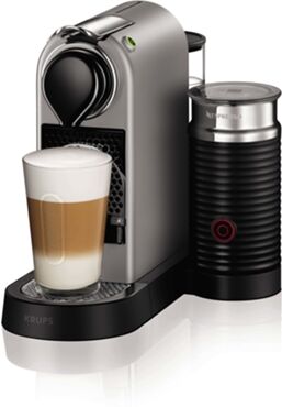 Krups Cafetera de Cápsulas KRUPS Nespresso Citiz & Milk XN760B Plateado Krups Cafetera de Cápsulas KRUPS Nespresso Citiz & Milk XN760B Plateado
