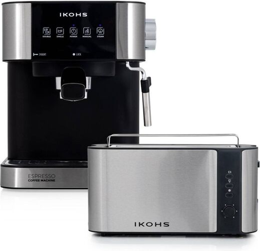 IKOHS Cafetera + Tostadora IKOHS Tazzia aroma + Premium toast IKOHS Cafetera + Tostadora IKOHS Tazzia aroma + Premium toast