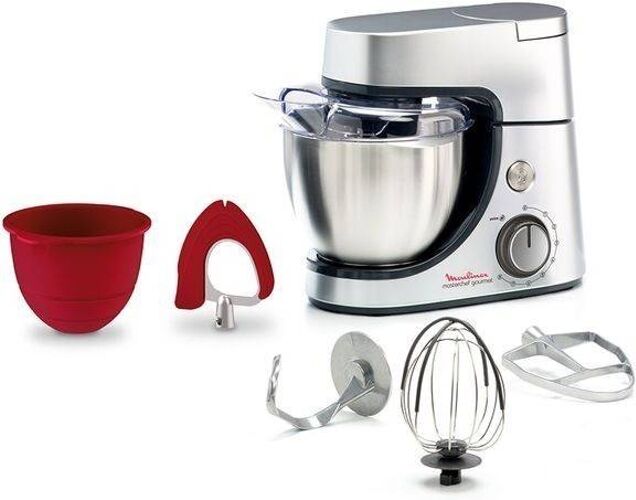 MOULINEX Amasadora con Bol MOULINEX QA530D10 MGC S (3 acesorios - 100 W - Bol: 4.6) MOULINEX Amasadora con Bol MOULINEX QA530D10 MGC S (3 acesorios - 100 W - Bol: 4.6)