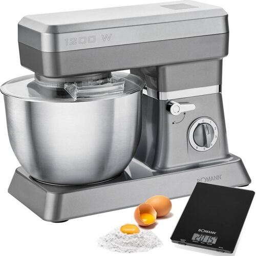 BOMANN Amasadora BOMANN KM 398 Gris (1200 W - Bol: 6.3 L) BOMANN Amasadora BOMANN KM 398 Gris (1200 W - Bol: 6.3 L)