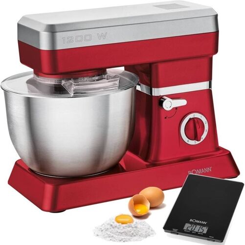 BOMANN Amasadora BOMANN KM 398 Rojo (1200 W - Bol: 6.3 L) BOMANN Amasadora BOMANN KM 398 Rojo (1200 W - Bol: 6.3 L)